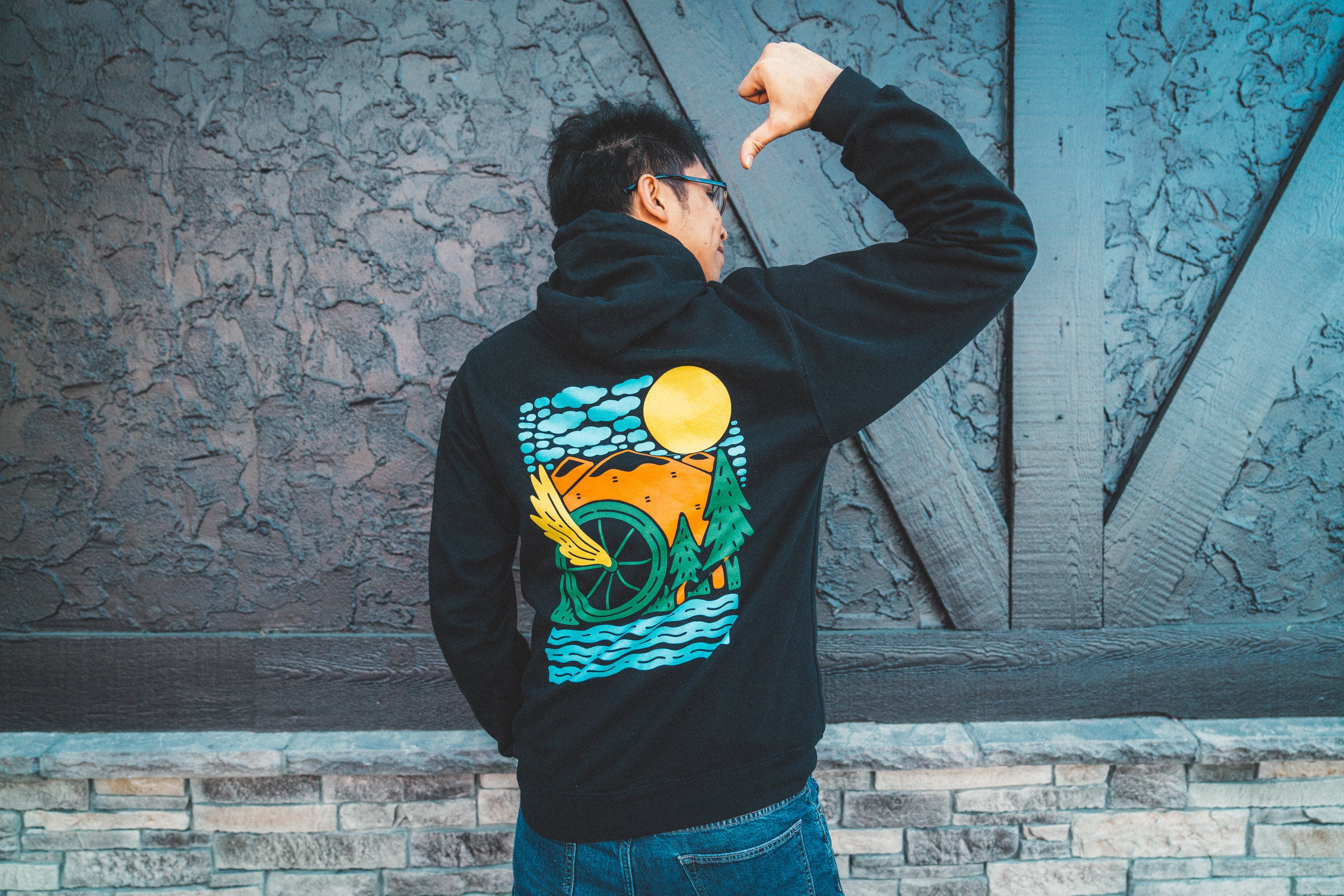 Cowichan Cycles x Get Born Co. Hoodie