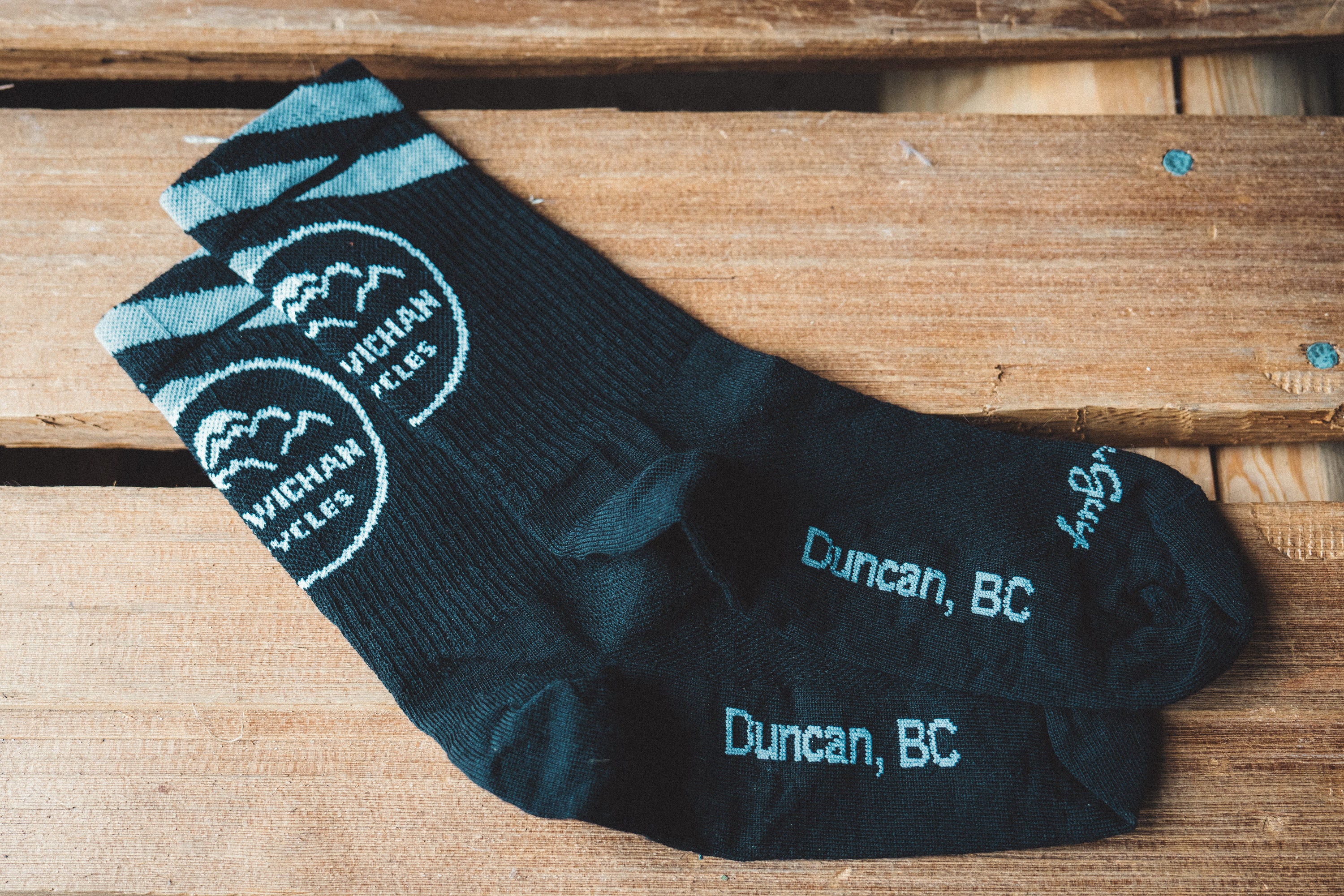 Cowichan Cycles Custom Wool Sock