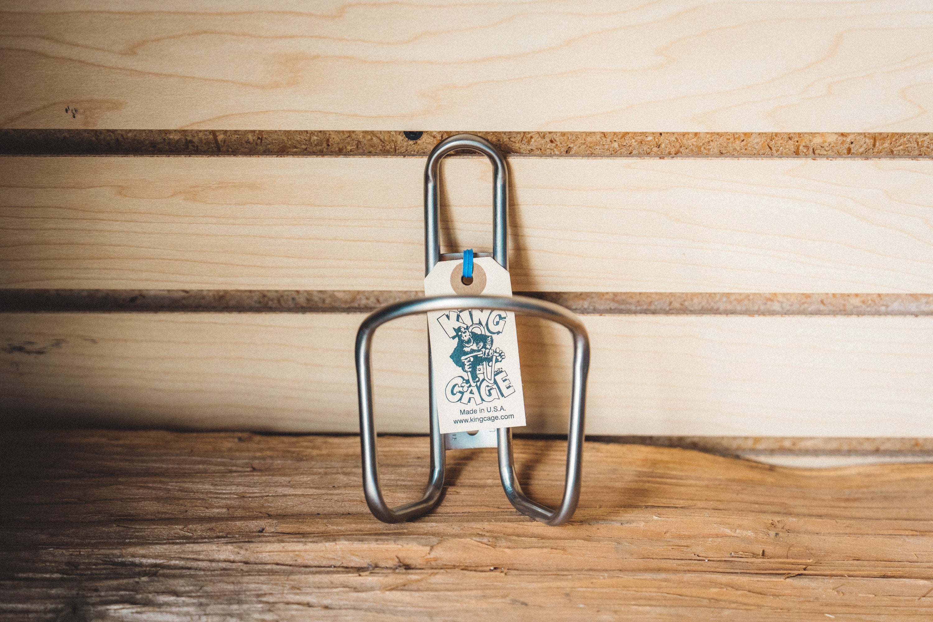 King Cage Standard Titanium Water Bottle Cage