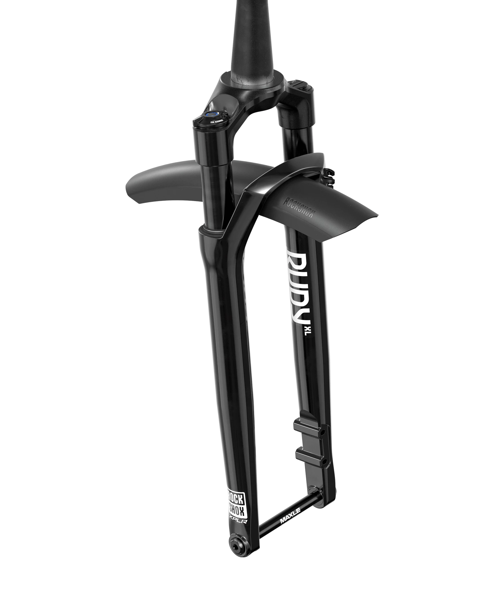 RockShox Rudy XL Ultimate A1 Suspension Fork 700C Solo Air 50mm, 1-1/8''-1.5'', 12x100mm TA, Rake: 45mm