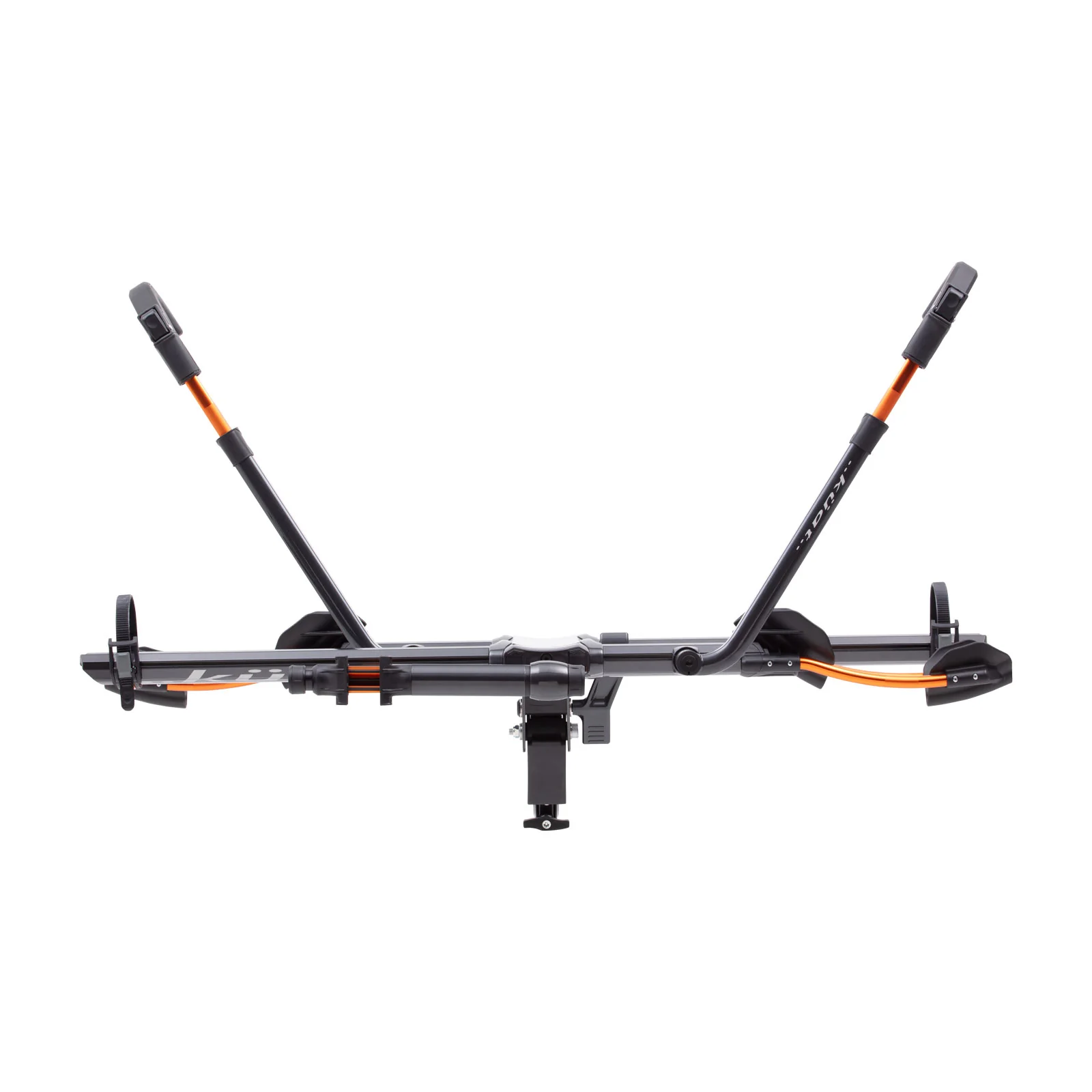 Kuat NV 2.0 2-bike Hitch Mounted Bike Rack - 1-1/4" Hitch - Gray Metallic with Orange Anodize