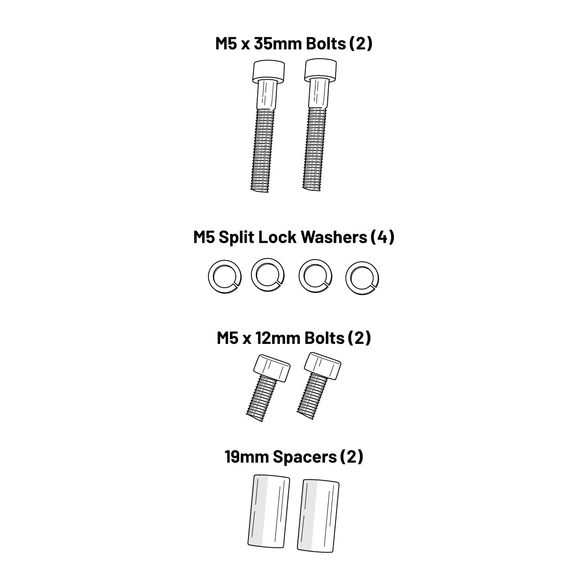 Old Man Mountain Eyelet Hardware Kit #03 - Divide (OMM003)