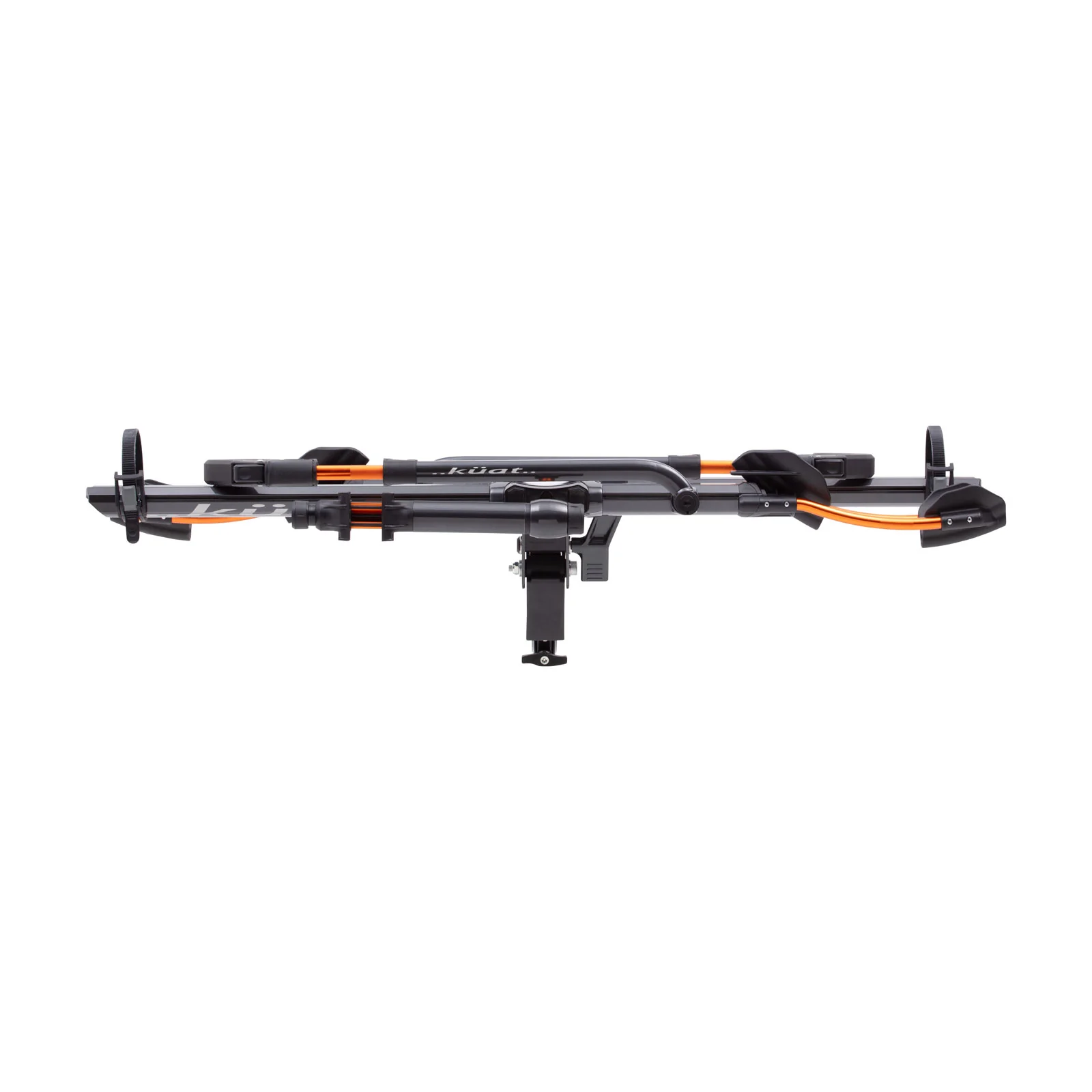 Kuat NV 2.0 2-bike Hitch Mounted Bike Rack - 1-1/4" Hitch - Gray Metallic with Orange Anodize