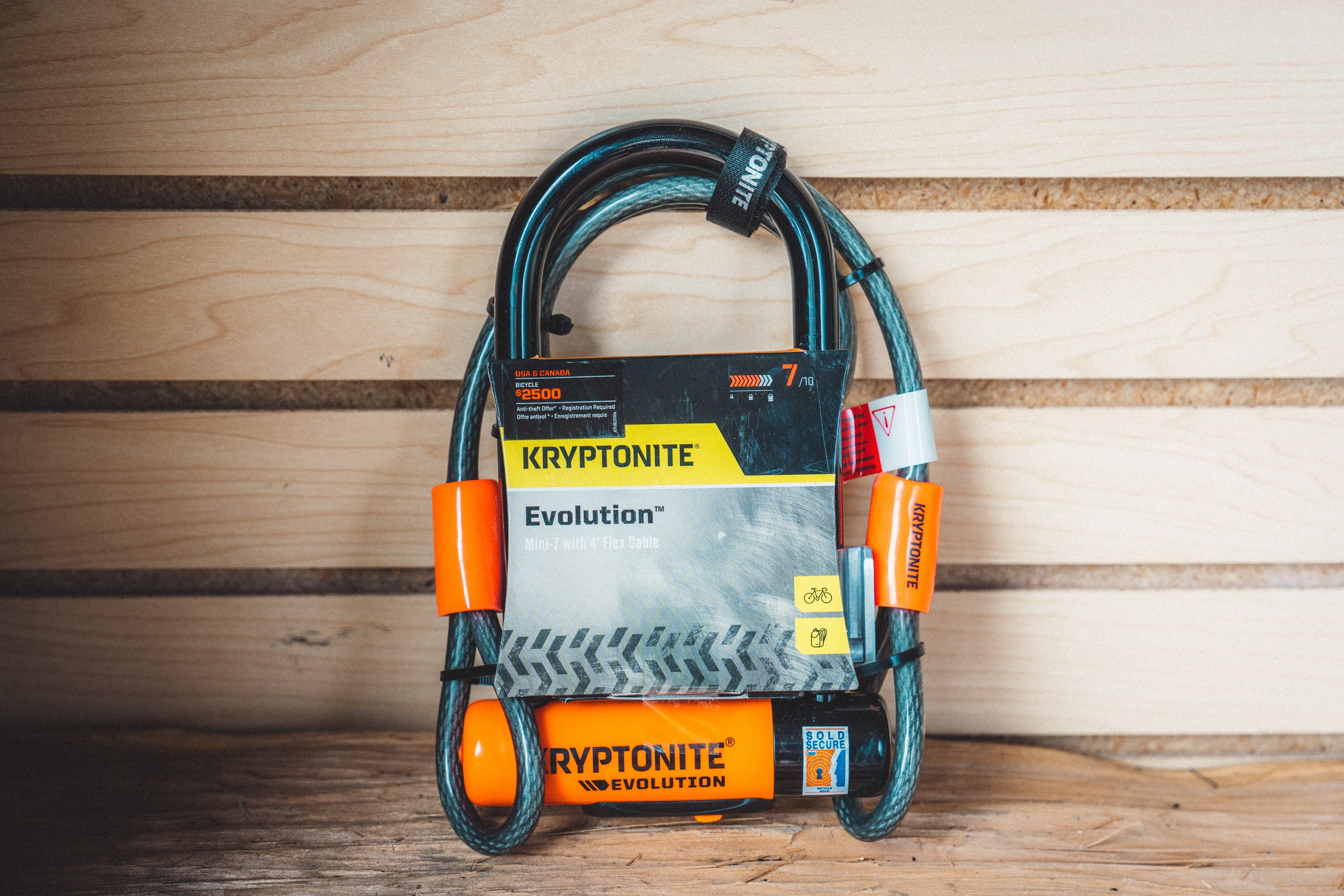 Kryptonite Evolution Mini-7 w/ 4' Flex Cable