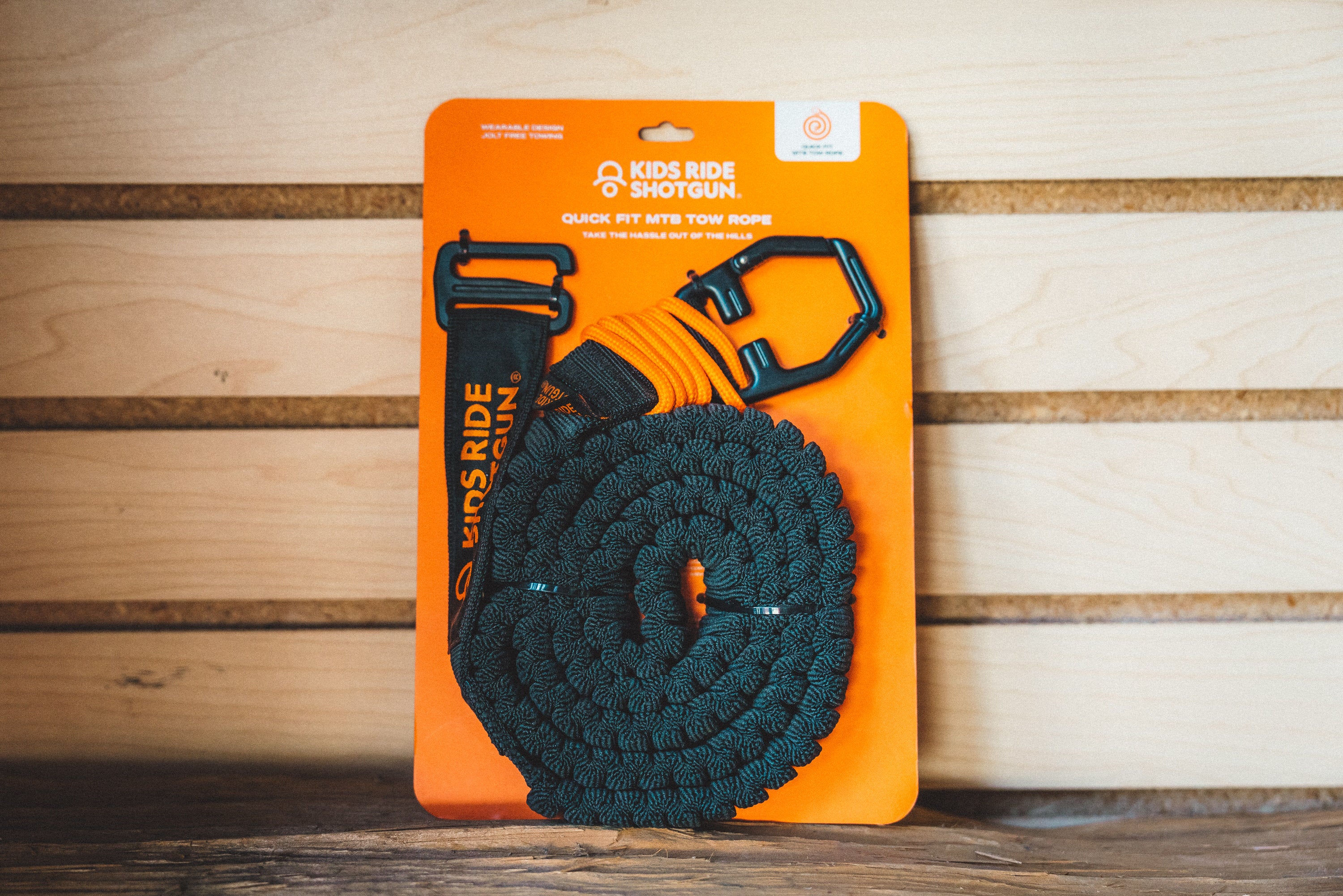 Kids Ride Shotgun Quick Fit MTB Tow Rope - Black