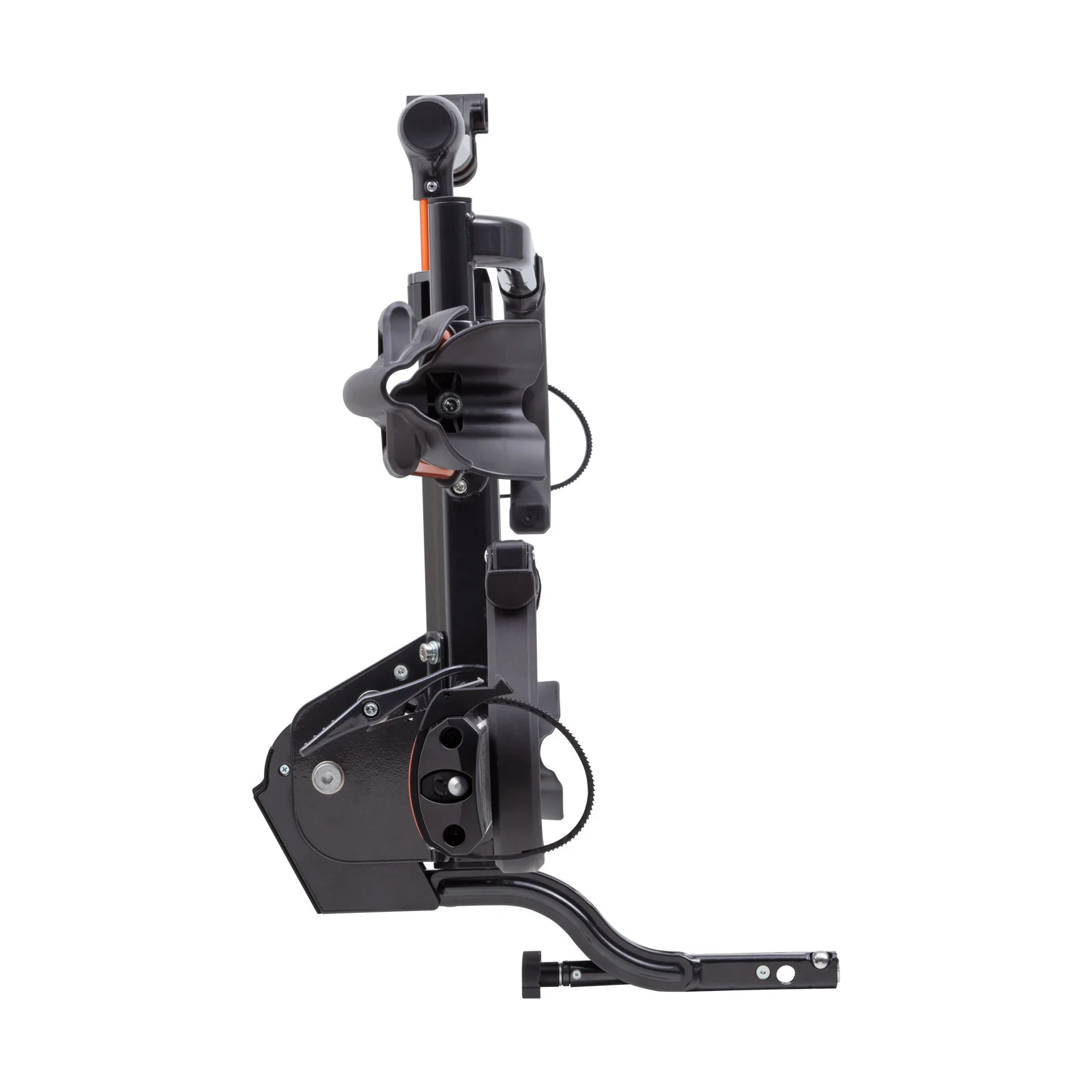 Kuat NV 2.0 2-bike Hitch Mounted Bike Rack - 1-1/4" Hitch - Gray Metallic with Orange Anodize